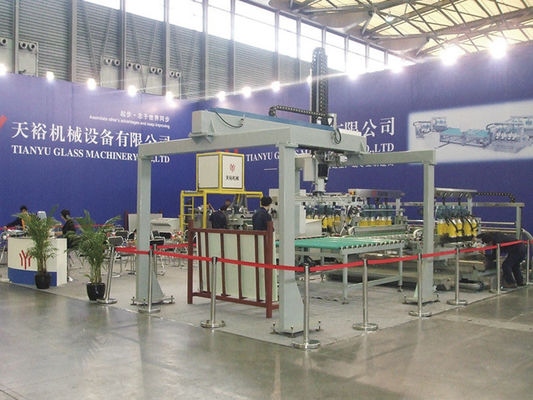 중국 자동 귀환 제어 장치 모터 단단하게 한 유리제 생산 라인을 위한 자동적인 유리제 선적 기계 협력 업체