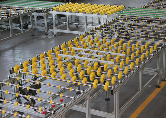 중국 유리제 생산 라인 연결을 위한 회전급강하 테이블을 가진 유리제 이동 그리고 도는 체계 협력 업체